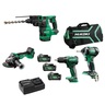 HIKOKI akumulatorski combo kit 18V - KC18DE WHZ DS18DE/WH18DC/G1813DA/ DH1826DA/BSL1850MA u torbi