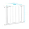 Babyono zaštitna ograda 72-85 cm + dodaci 2x7 cm, bijela