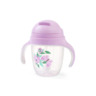 BabyOno neprolijevajuća čaša sa slamkom, lila