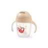 BabyOno neprolijevajuća čaša sa slamkom, bež