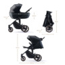 Kinderkraft dječja kolica PRIME 2 MINK PRO 3u1, Venezian Black