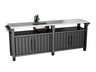 KETER kuhinjski otok Unity Chef, 415 l,  graphite