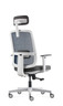 Ergovision Ergo Basic 01, uredska stolica, bijelo/siva