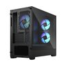 Kućište Fractal Pop Mini Air RGB Black TG Clear Tint, crno