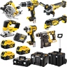 DEWALT akumulatorski set alata DCK755P3T - 18V - (DCD796,DCF887,DCH273,DCS355,DCG405,DCS570,DCS334) + punjač + 3 baterije 5.0Ah