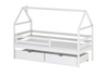Drveni dječji krevet Aron s ladicom 190x90 cm, bijeli