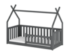 Drveni dječji krevet Bodzio 180x80 cm, grafit
