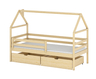 Drveni dječji krevet Aron s ladicom 190x90 cm, svijetlo drvo