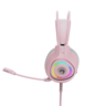 Marvo H8325 PK RGB, žičane gaming slušalice, roze