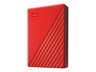 Vanjski tvrdi disk WD My Passport 4TB crvena