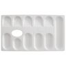 Paleta slikarska, Educa, pravokutna, 23x13 cm, 11 posudica, bijela