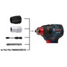 BOSCH professional aku bušilica GSR 185-LI + aku udarni stezač GDX 180-LI + aku kutna brusilica GWS 180-LI (2x 4,0 Ah, GAL 18V-40) + torba