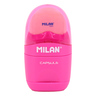 Gumica+ šiljilo, MILAN, Capsule, roza