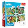 Trefl puzzle Mickey Mouse, 4u1 (35,48,54,70) 34604
