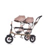 Chipolino tricikl za blizance 2Play Golden Beige