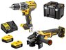 DEWALT akumulatorski set bušilica-odvijač DCD796P2 + kutna brusilica DCG405N + 2 x 18V 5,0 Ah