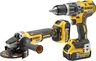 DEWALT akumulatorski set bušilica-odvijač DCD796P2 + kutna brusilica DCG405N + 2 x 18V 5,0 Ah