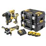 DEWALT aku set DCK305P3T 18V, brusilica DCG405 + bušaći čekić DCD273 + udarni odvijač DCF887, 3x5Ah, 2xTSTAK