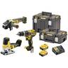 DEWALT aku set DCK329P2T 18V, udarna bušilica DCD796 + kutna brusilica DCG405 + kružna pila DCS335 + punjač DCB115, 2x5.0Ah, TSTAK