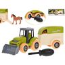 Traktor s prikolicom i konjem, 26 cm