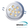X-LIGHT ugradbena LED lampa, 9x1W, topla bijela 3000K, dimabilna (Bridgelux led)