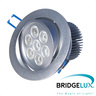 X-LIGHT ugradbena LED lampa, 7x1W, topla bijela 3000K (Bridgelux led)