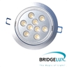 X-LIGHT ugradbena LED lampa, 9x1W, hladna bijela 6000K, dimabilna (Bridgelux led)