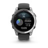 Garmin Fenix E, AMOLED, 47 mm, Stainless Steel/Black, 010-03025-00, pametni sat