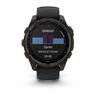 Garmin Fenix 8 Sapphire SOLAR, 47 mm,  Carbon Gray DLC Tit., Black/Pebble Gray, 010-02906-11, pametni sat
