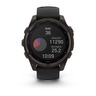 Garmin Fenix 8 Sapphire SOLAR, 47 mm,  Carbon Gray DLC Tit., Black/Pebble Gray, 010-02906-11, pametni sat
