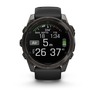 Garmin Fenix 8 Sapphire AMOLED, 51 mm, Carbon Gray DLC Tit., Black/Pebble Gray, 010-02905-21, pametni sat