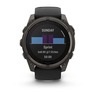 Garmin Fenix 8 Sapphire SOLAR, 51 mm, Carbon Gray DLC Tit., Black/Pebble Gray, 010-02907-11, pametni sat