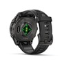 Garmin Fenix 8 Sapphire AMOLED, 43 mm, Carbon Gray DLC Tit. Black/Pebble Gray, 010-02903-21, pametni sat