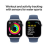 Apple Watch Series 10 GPS 42mm Silver Aluminium Case with Denim Sport Band - S/M, pametni sat