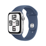 Apple Watch SE2 v3 GPS, 44mm Silver Aluminium Case with Denim Sport Band - S/M, pametni sat