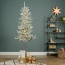 Umjetno božićno drvce - 240cm Oppdal snježni LED, promjer: 94cm, 763 grančice/220L