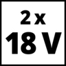 EINHELL baterije u setu 2x18V 3 Ah PXC Plus Twinpack