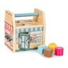 Drvena edukativna kocka Store s bravicama, Ecotoys