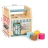 Drvena edukativna kocka Store s bravicama, Ecotoys