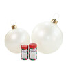 Holiball božićna kugla 46cm, pearl bijela