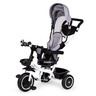 Ecotoys Tricikl s okretnim sjedalom 360 s bijelom konstrukcijom, siva
