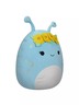 Squishmallows - Natnat - Plavi izvanzemaljac s cvjetnom krunom - 40cm