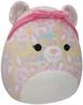 Squishmallows - Michaela - Leopard duginih boja s roza trakom za glavu - 30cm
