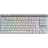 Logitech G515 Lightspeed TKL, mehanička tipkovnica, bežična, RGB, Tactile switch, bijela (920-012539)
