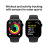 Apple Watch Series 10 Cellular 42mm Jet Black Aluminium Case with Black Sport Band - S/M, pametni sat