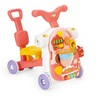 Edukativna guralica 4u1 + tricikl, romobil i interaktivni stol, roza