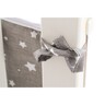 Fillikid zaštitna ograda za krevetić Cocon, siva sa zvjezdicama