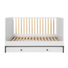 Bellamy kinderbet / krevetić Lumi 140x70 cm, bijeli/bukva