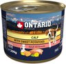Ontario Dog konzerva 200g, teletina i batat