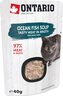 Ontario Cat Adult 40g, juha s komadićima oceanske ribe